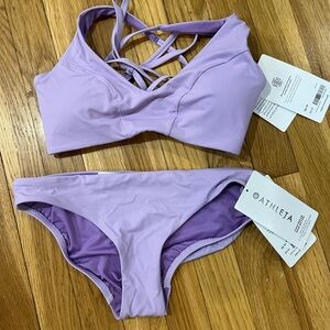 Athleta XS Bikini top and bottom NWT